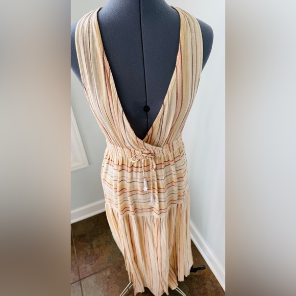 L*space Sz Large Emma Maxi Dress / Swim Cover up Sun soaked Striped NWT - Picture 5 of 16